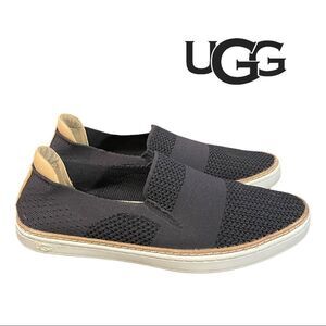 UGG "Sammy" Women's Black Knit Slip-on Sneakers Loafers 8